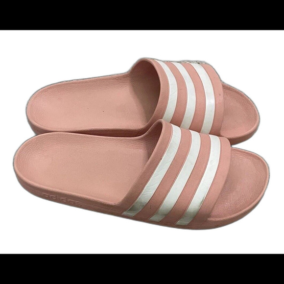 ADIDAS Adilette Lite Womens Slide Sandals Coral Peach Pink Sporty Size US 10 $49 - Picture 2 of 14